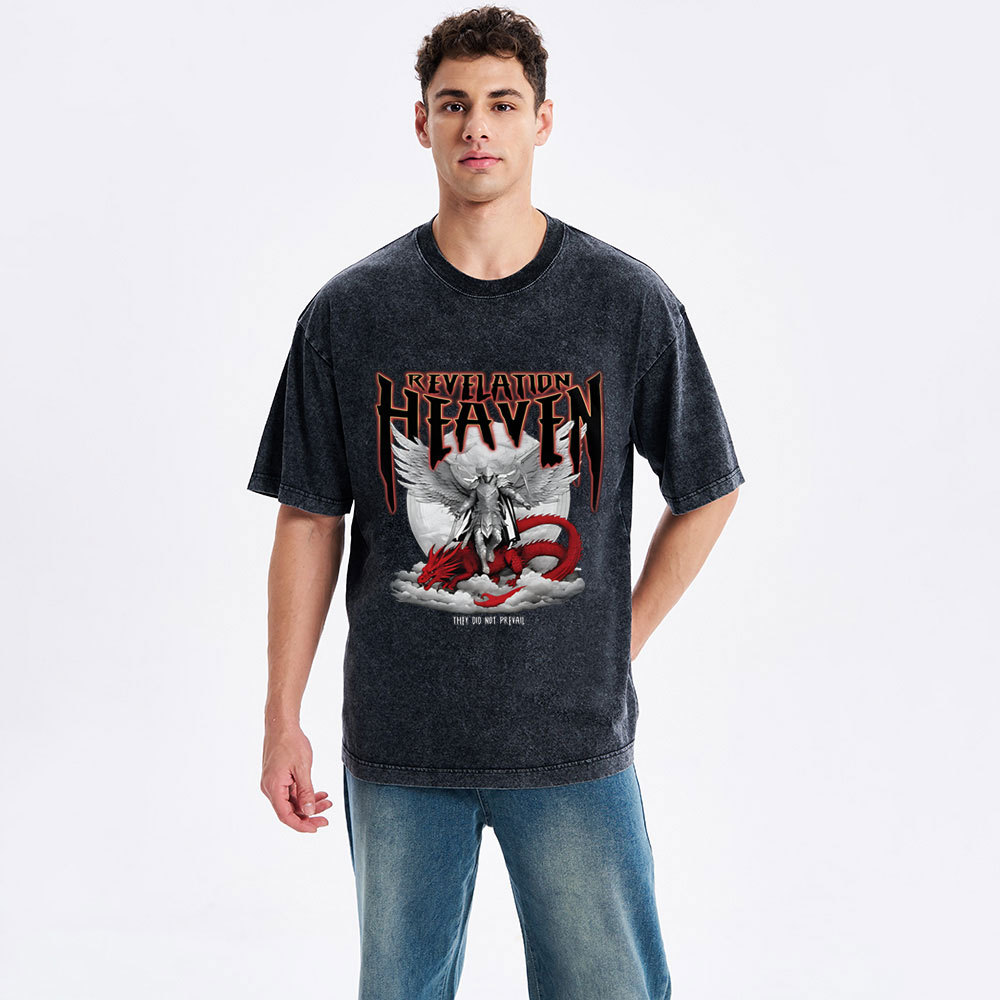 Revelation Heaven Christian Washed T-Shirt