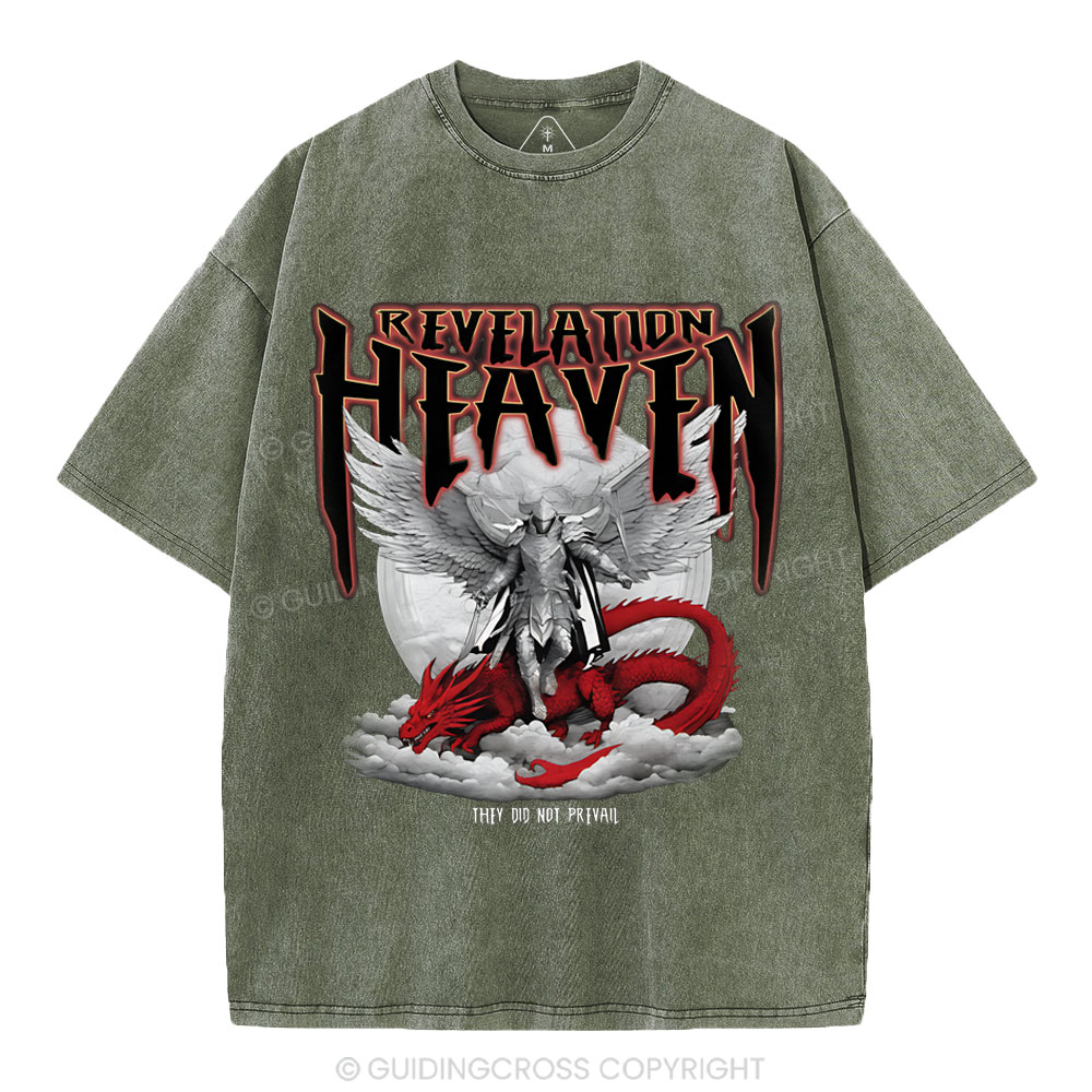 Revelation Heaven Christian Washed T-Shirt