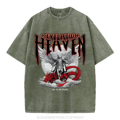 Revelation Heaven Christian Washed T-Shirt