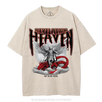 Revelation Heaven Christian Washed T-Shirt