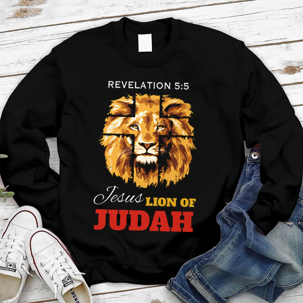 Revelation Jesus Lion Of Judah Christian Sweatshirt