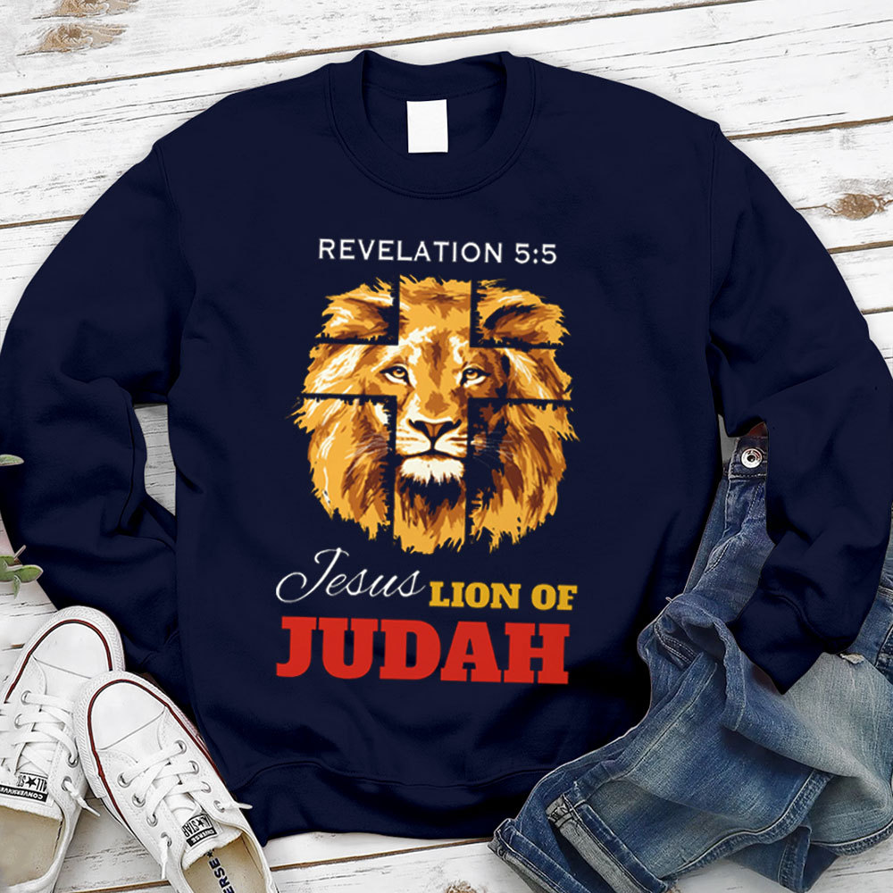 Revelation Jesus Lion Of Judah Christian Sweatshirt