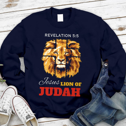 Revelation Jesus Lion Of Judah Christian Sweatshirt