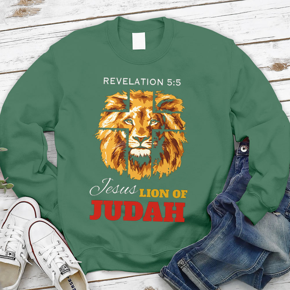 Revelation Jesus Lion Of Judah Christian Sweatshirt