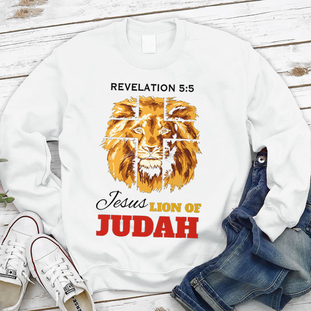 Revelation Jesus Lion Of Judah Christian Sweatshirt