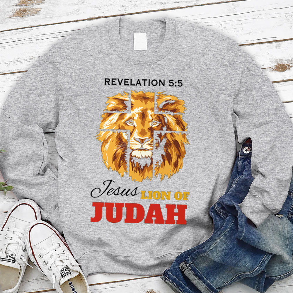 Revelation Jesus Lion Of Judah Christian Sweatshirt