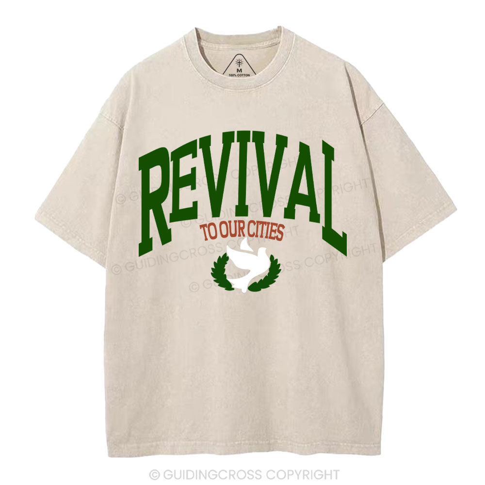 Revival Christian Washed T-Shirt Sale - GuidingCross
