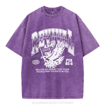 Revival Follows Repentance Christian Washed T-Shirt