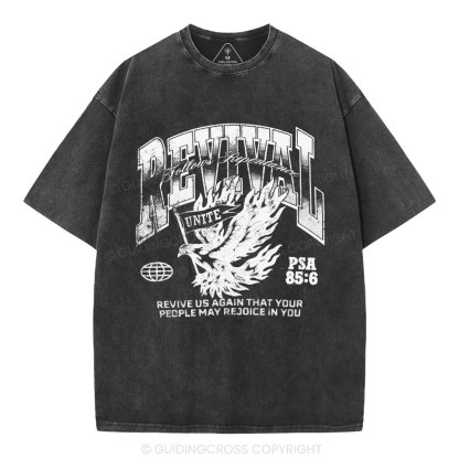 Revival Follows Repentance Christian Washed T-Shirt
