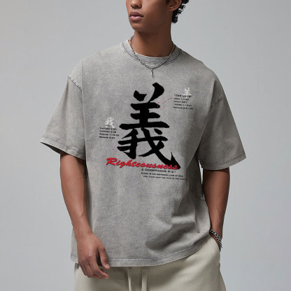 Righteousness Christian Washed T-Shirt