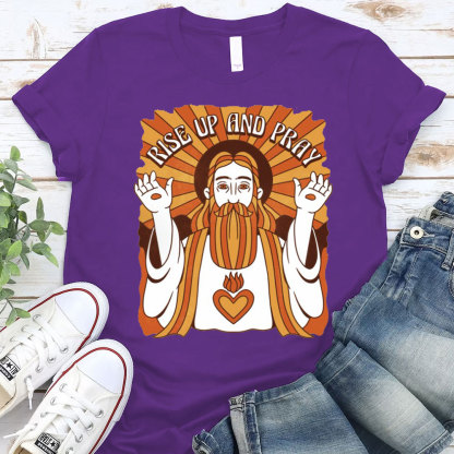 Rise Up And Prey Christian T-Shirt