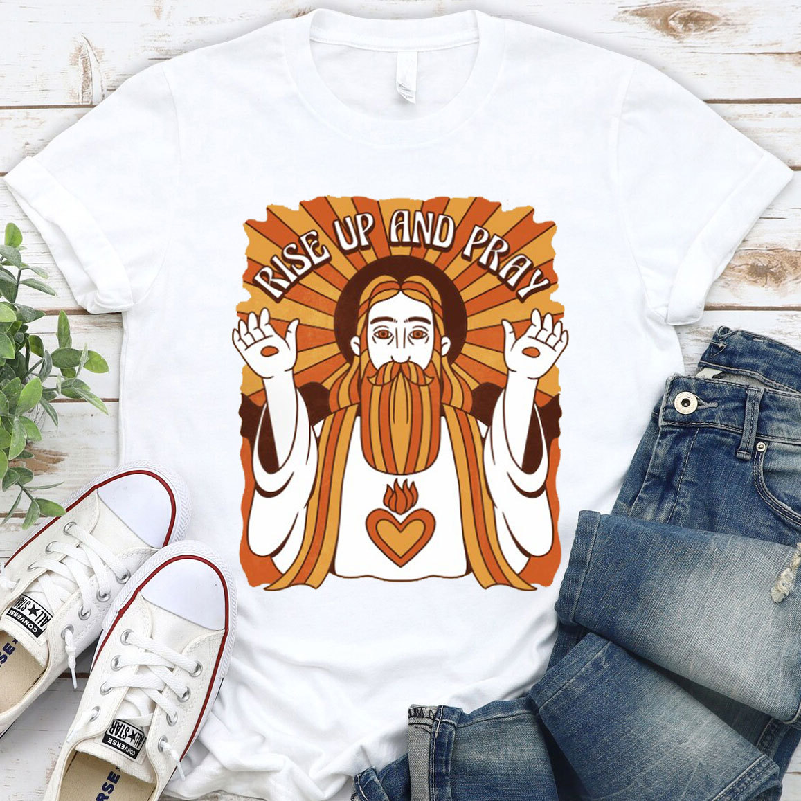 Rise Up And Prey Christian T-Shirt