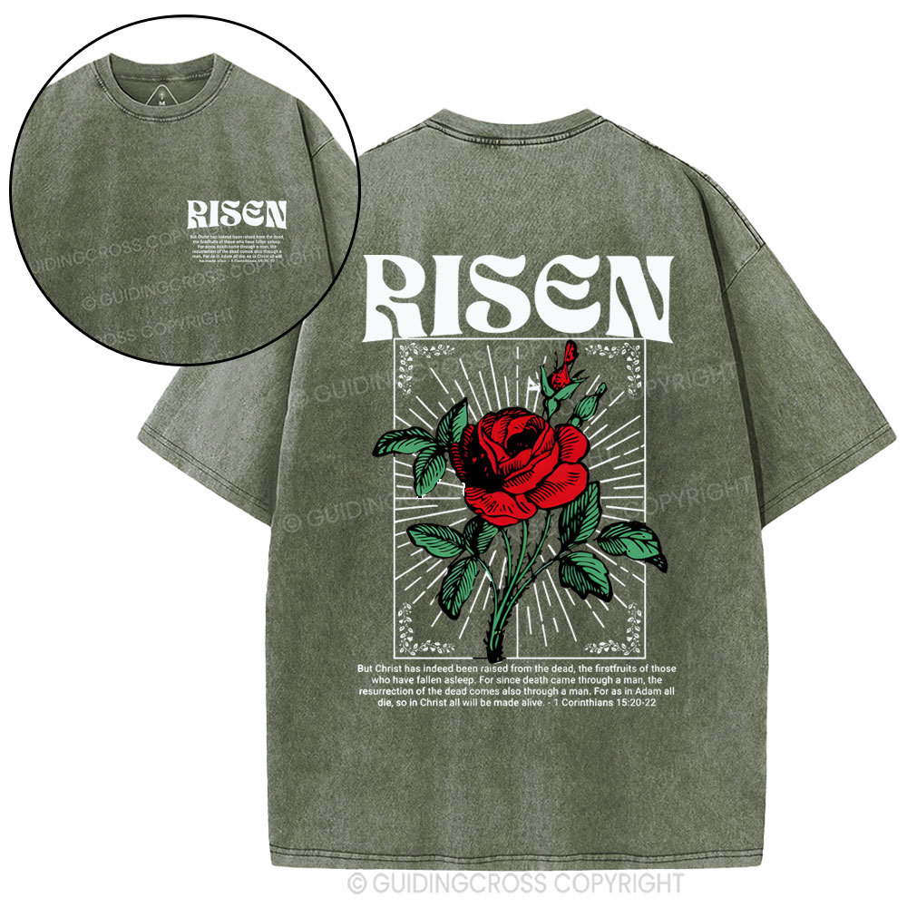 Risen Christian Washed T-Shirt