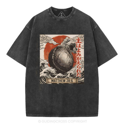 Risen Lord Christian Washed T-Shirt