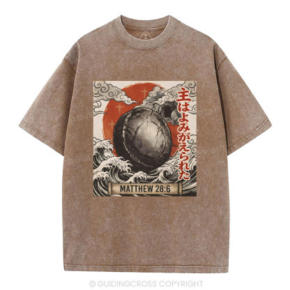 Risen Lord Christian Washed T-Shirt