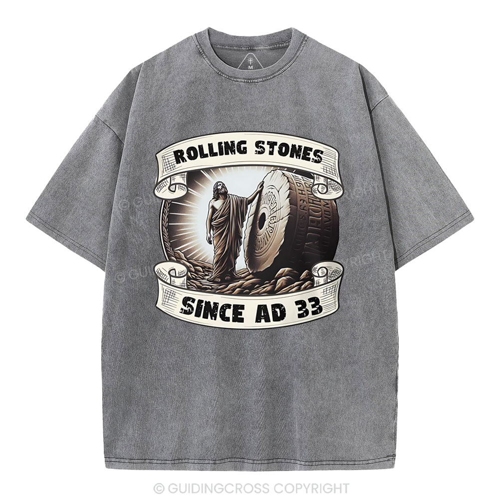 Rlling Stone Since AD 33  Christian Washed T-Shirt