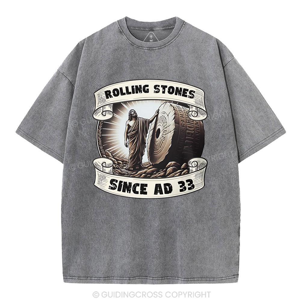 Rlling Stone Since AD 33  Christian Washed T-Shirt