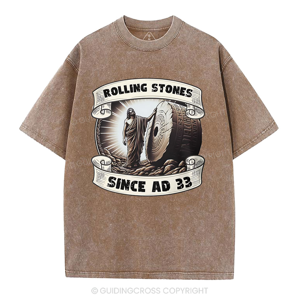 Rlling Stone Since AD 33  Christian Washed T-Shirt