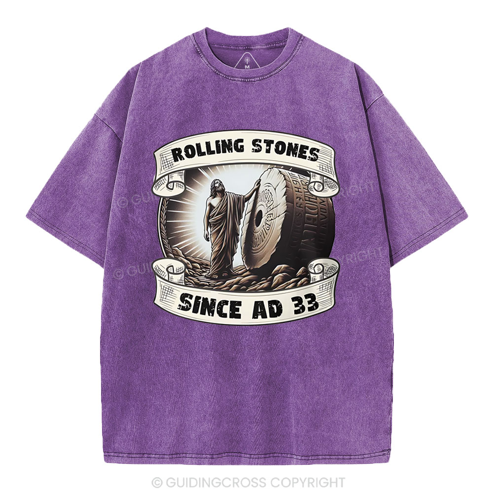 Rlling Stone Since AD 33  Christian Washed T-Shirt