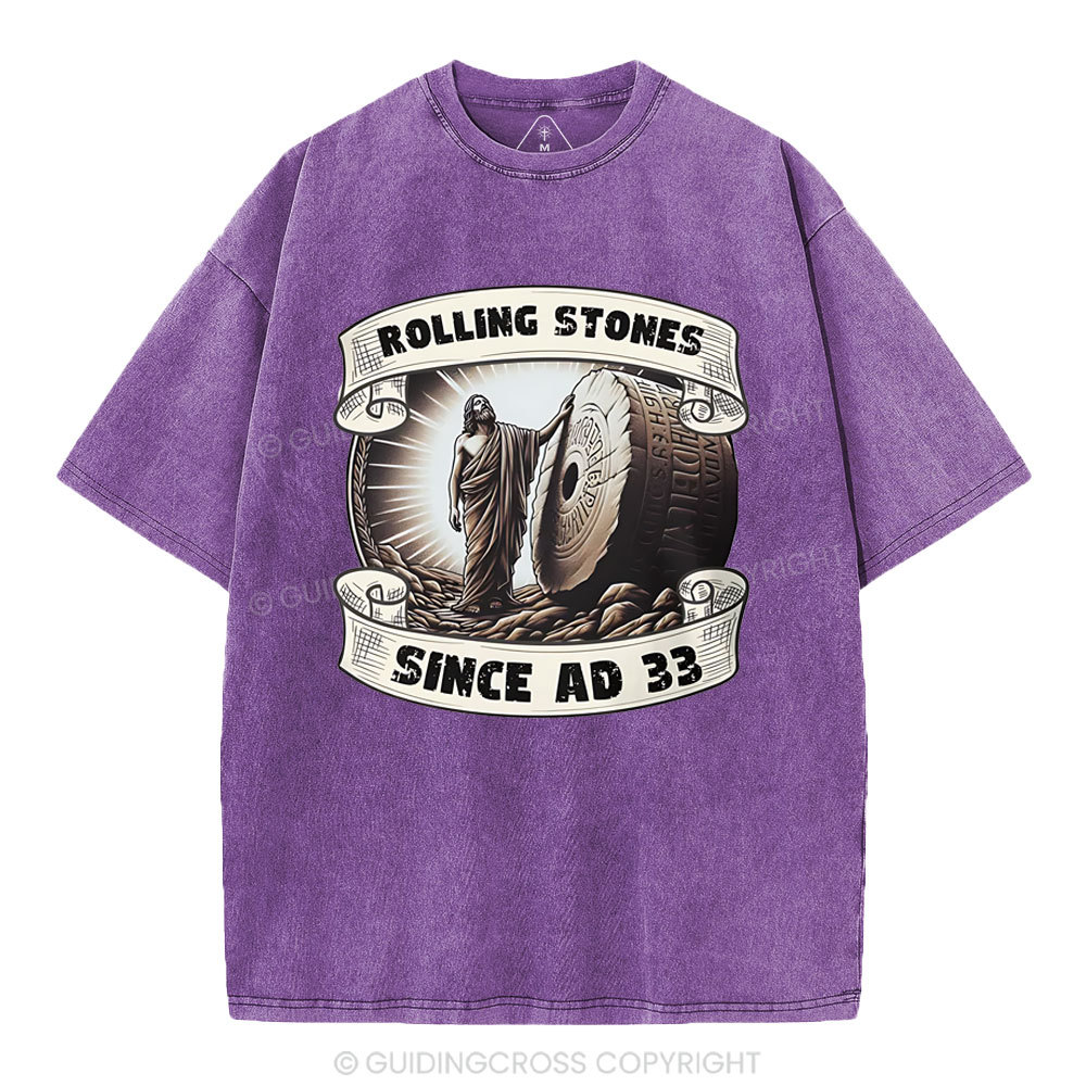 Rlling Stone Since AD 33  Christian Washed T-Shirt