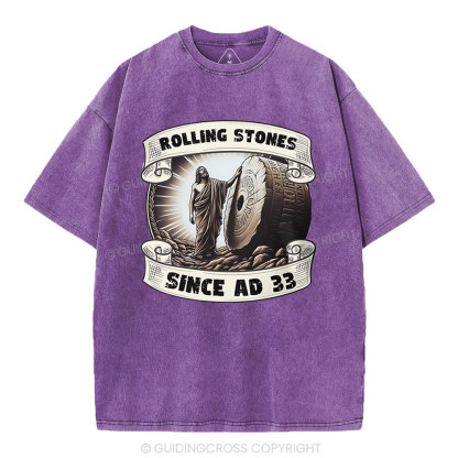 Rlling Stone Since AD 33  Christian Washed T-Shirt