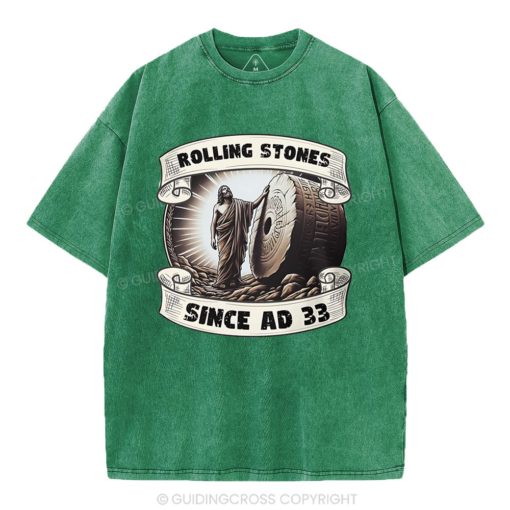 Rlling Stone Since AD 33  Christian Washed T-Shirt