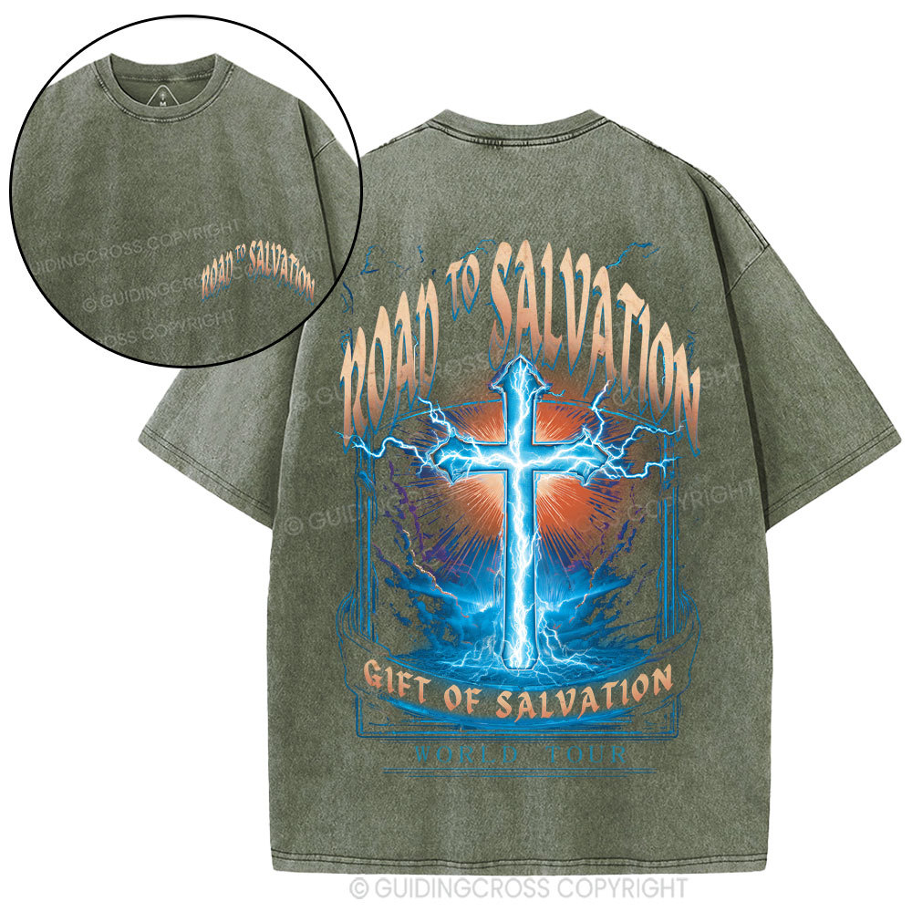 New-Sample Christian Washed T-Shirt Sale - GuidingCross