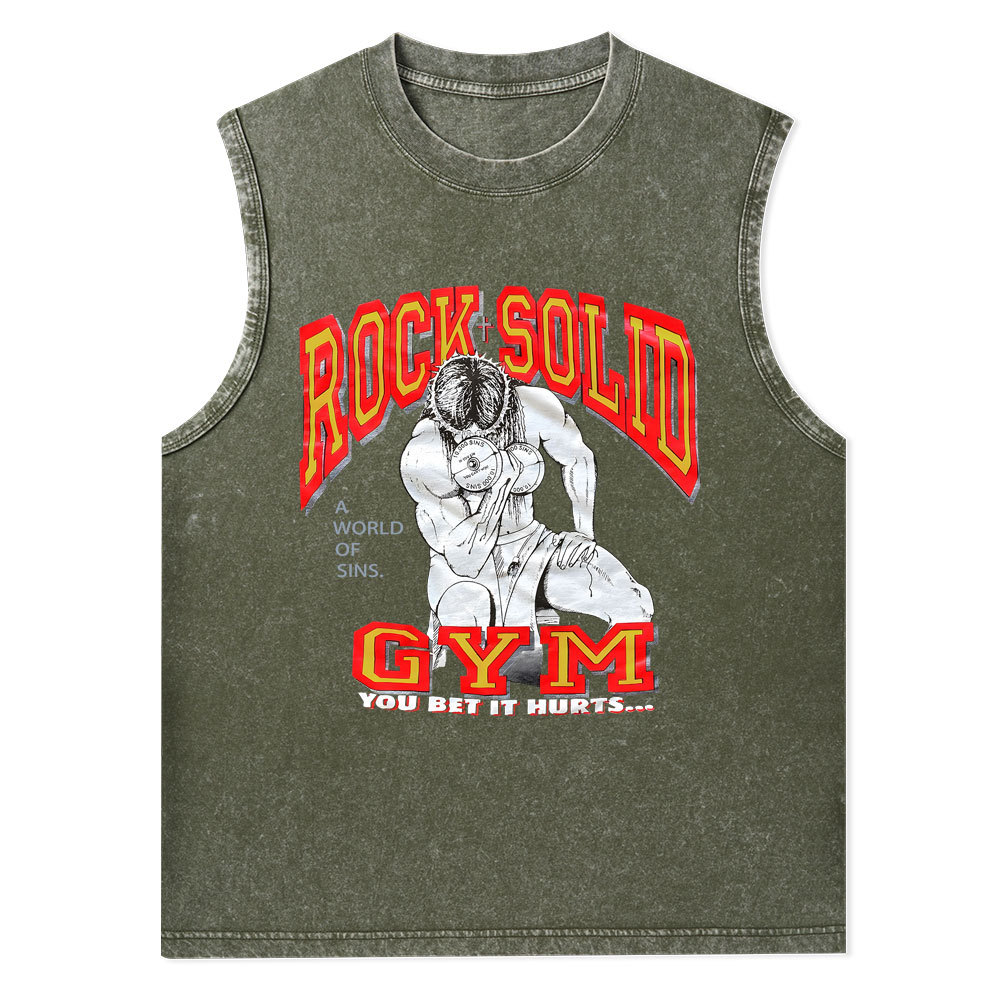 Rock Solid Christian Washed Tank Top