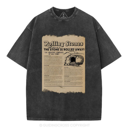 Rolling Stone Newspaper Christian Washed T-Shirt