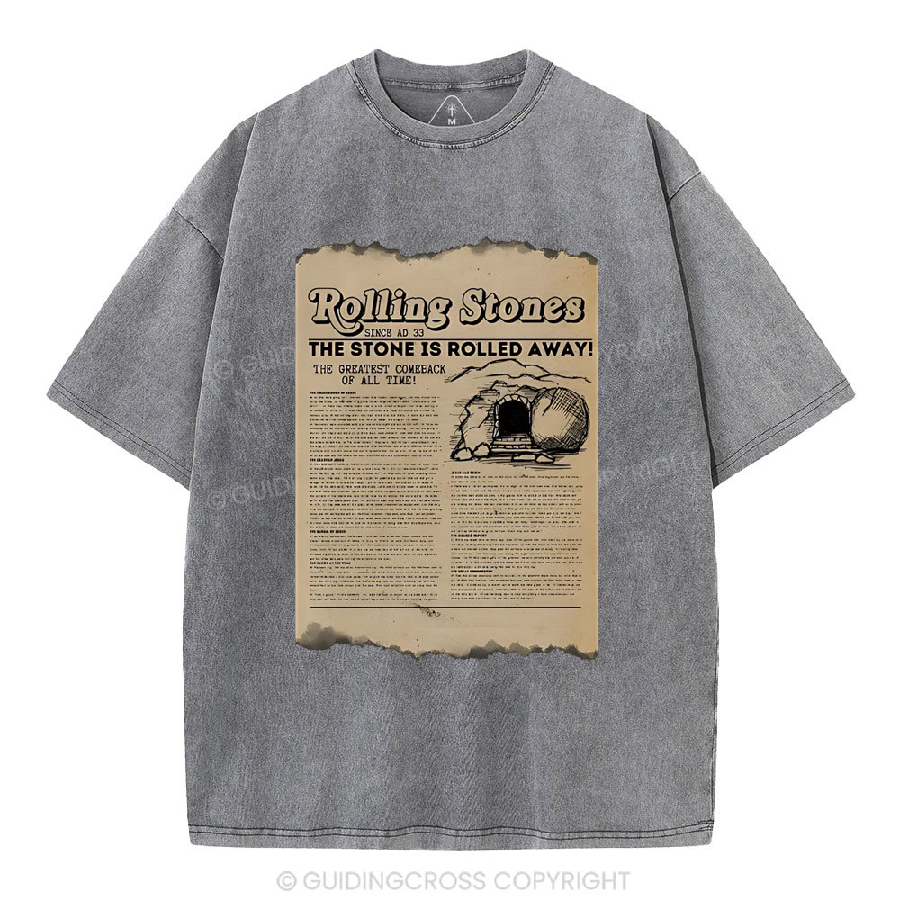 Rolling Stone Newspaper Christian Washed T-Shirt