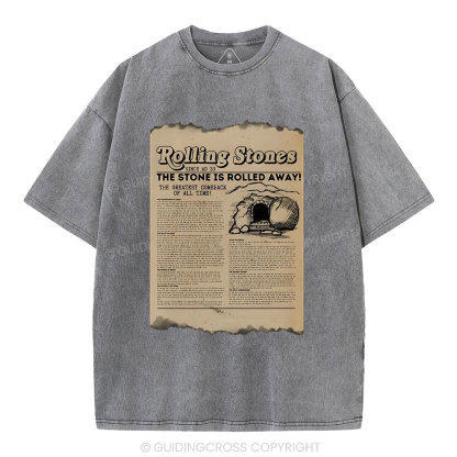 Rolling Stone Newspaper Christian Washed T-Shirt
