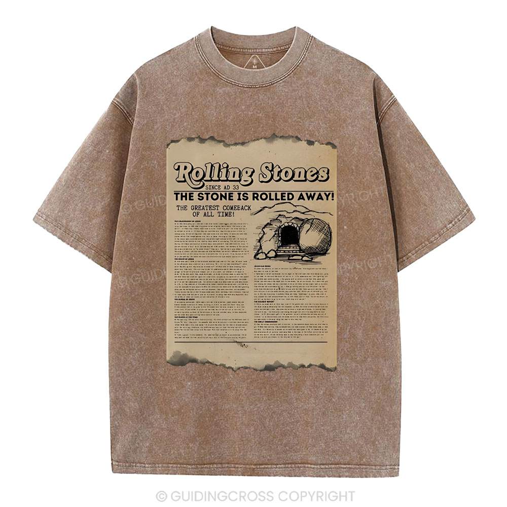 Rolling Stone Newspaper Christian Washed T-Shirt