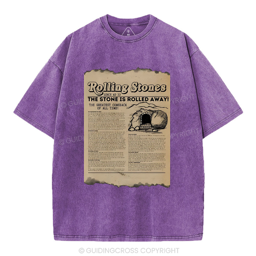 Rolling Stone Newspaper Christian Washed T-Shirt
