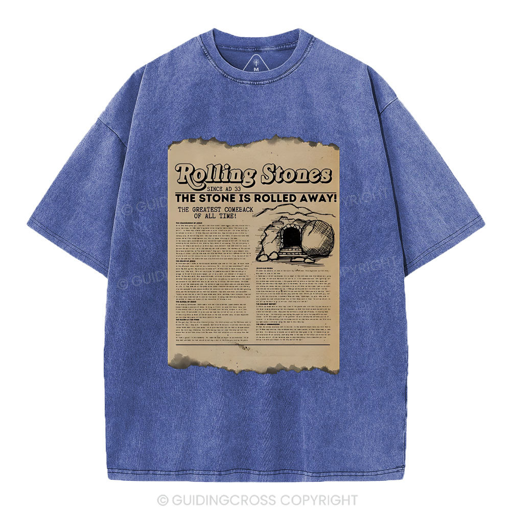 Rolling Stone Newspaper Christian Washed T-Shirt