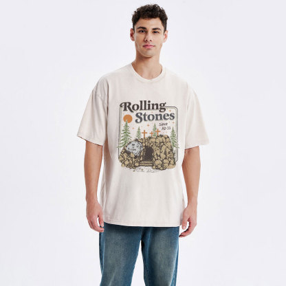 Rolling Stone Since AD 33 Boho  Christian Washed T-Shirt