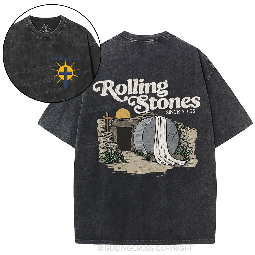 Rolling Stone Since AD 33 Christian Washed T-Shirt