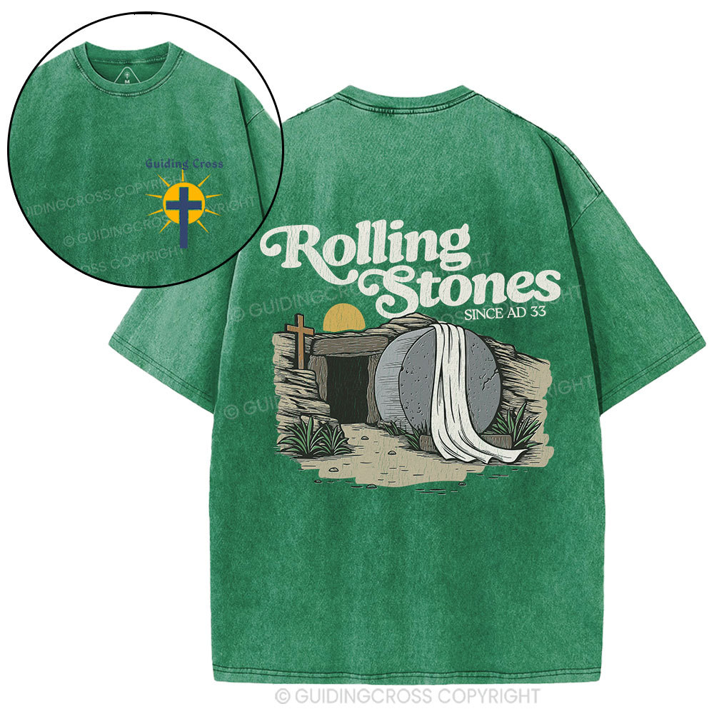 Rolling Stone Since AD 33 Christian Washed T-Shirt