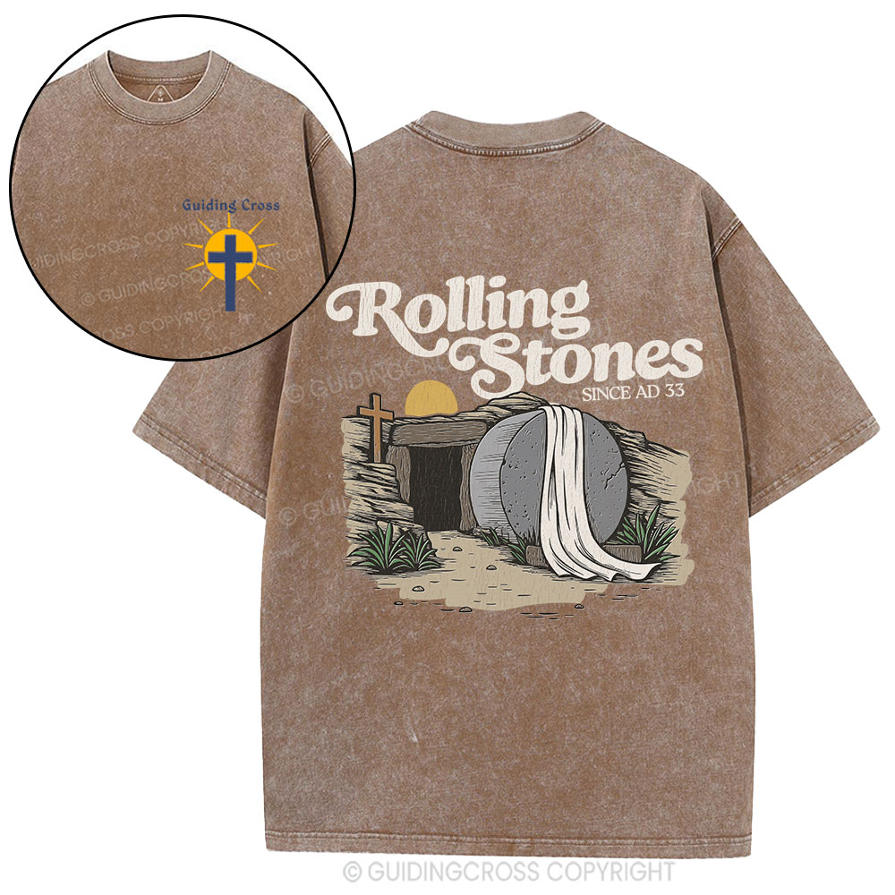 Rolling Stone Since AD 33 Christian Washed T-Shirt