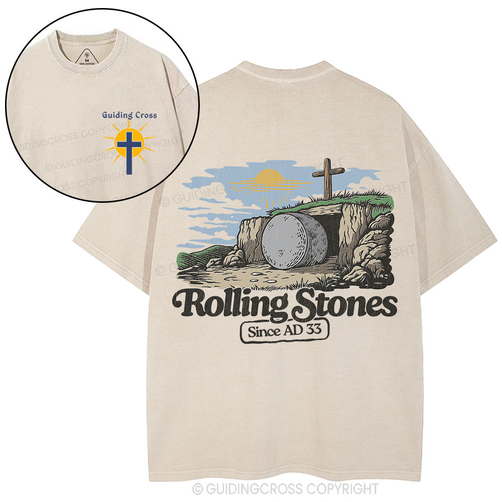 Rolling Stone Since AD 33 Christian Washed T-Shirt