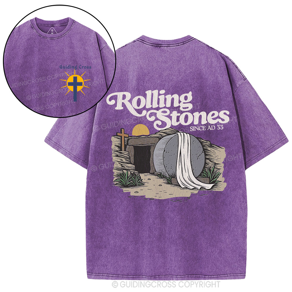 Rolling Stone Since AD 33 Christian Washed T-Shirt