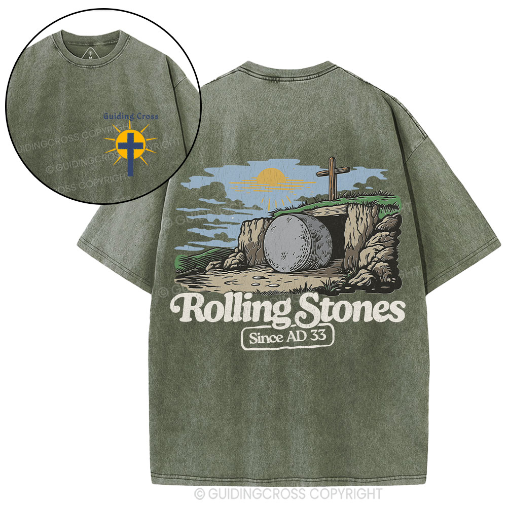 Rolling Stone Since AD 33 Christian Washed T-Shirt