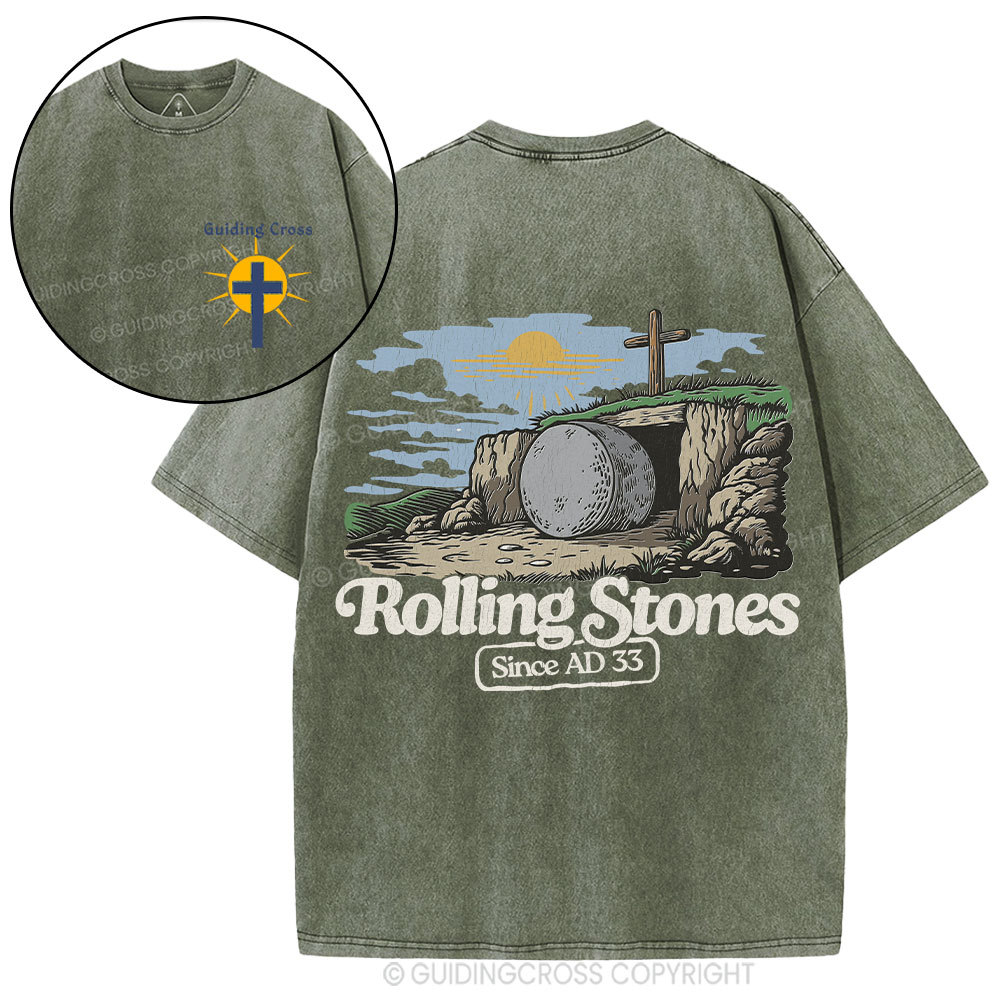 Rolling Stone Since AD 33 Christian Washed T-Shirt