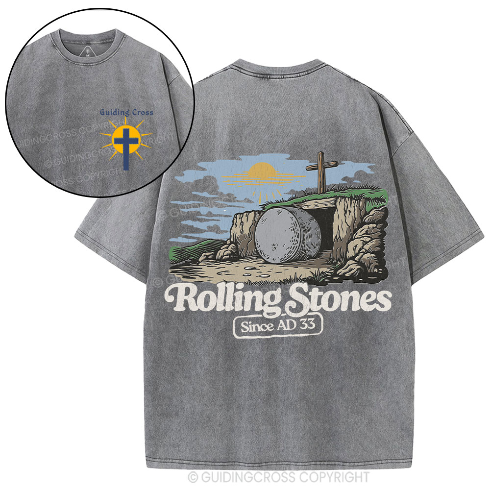 Rolling Stone Since AD 33 Christian Washed T-Shirt