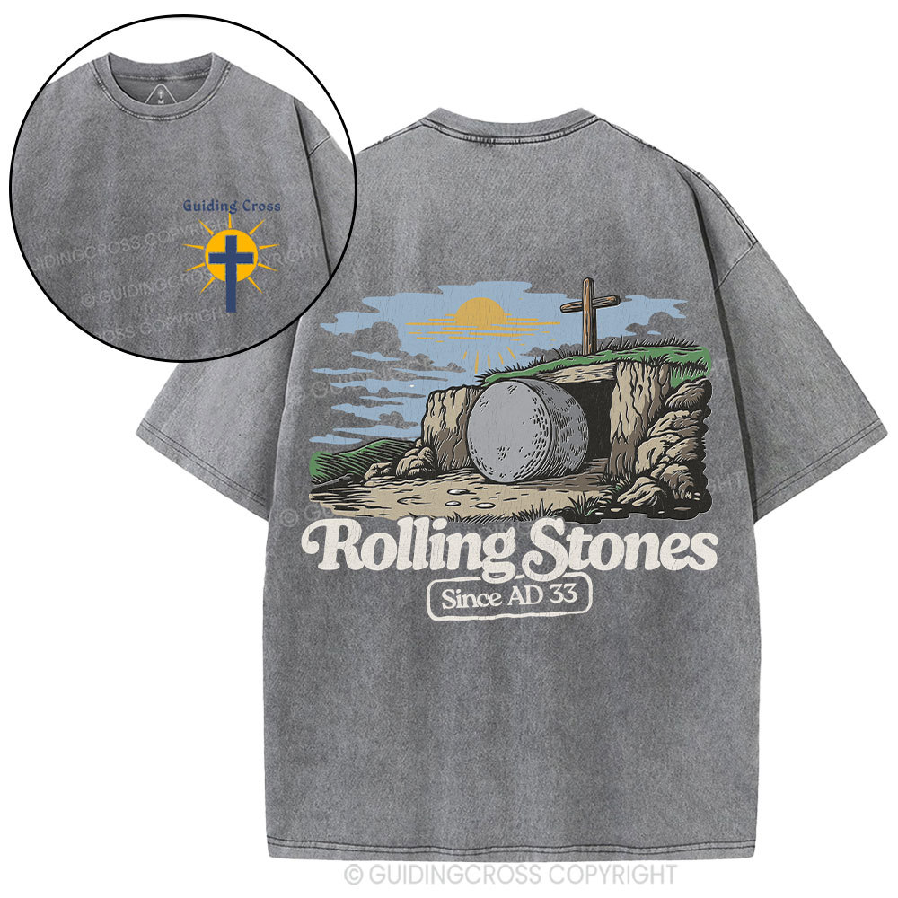 Rolling Stone Since AD 33 Christian Washed T-Shirt
