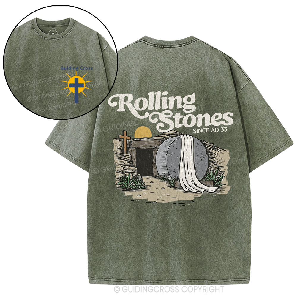 Rolling Stone Since AD 33 Christian Washed T-Shirt