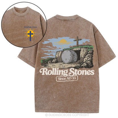Rolling Stone Since AD 33 Christian Washed T-Shirt