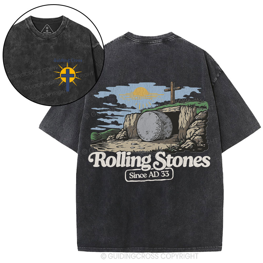 Rolling Stone Since AD 33 Christian Washed T-Shirt