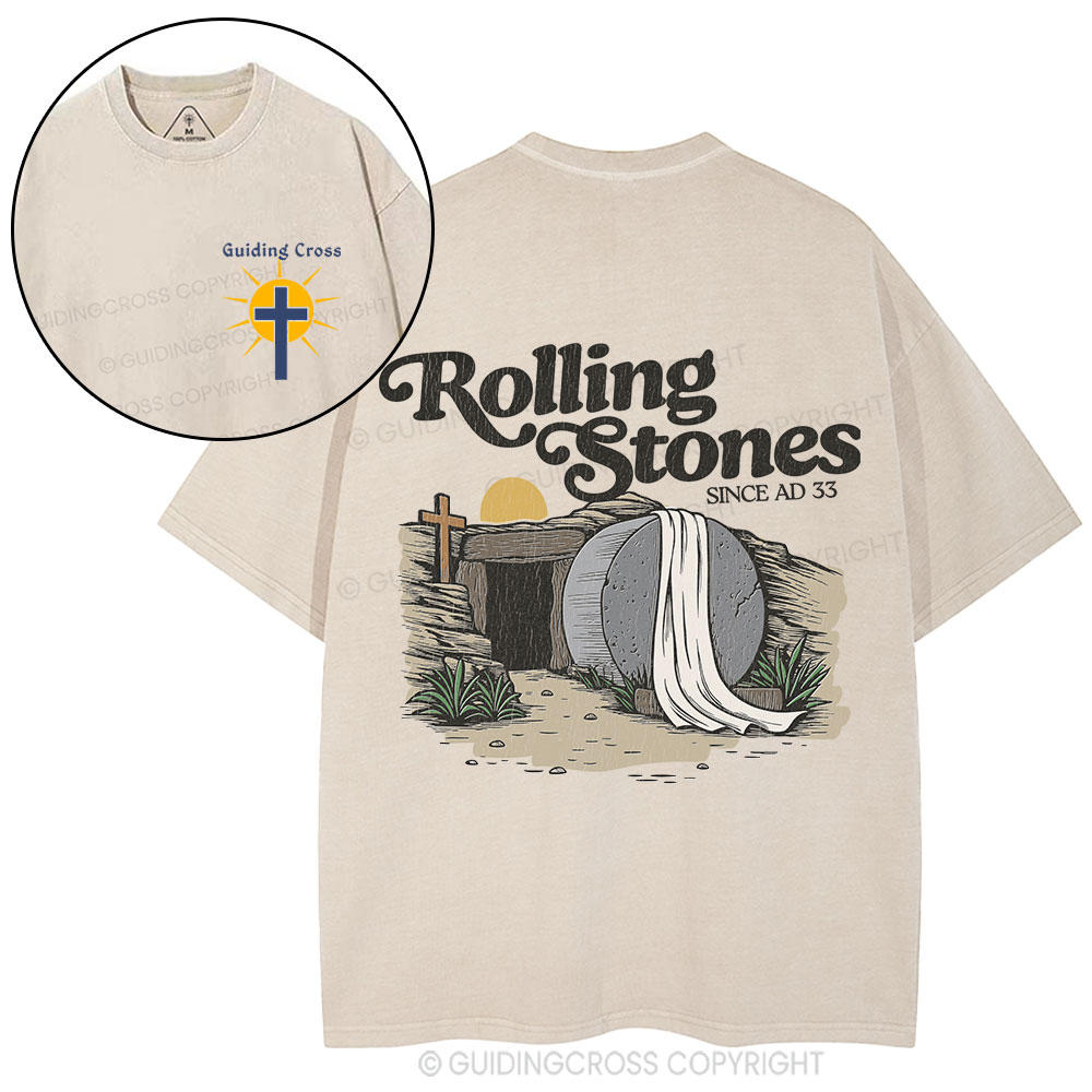 Rolling Stone Since AD 33 Christian Washed T-Shirt