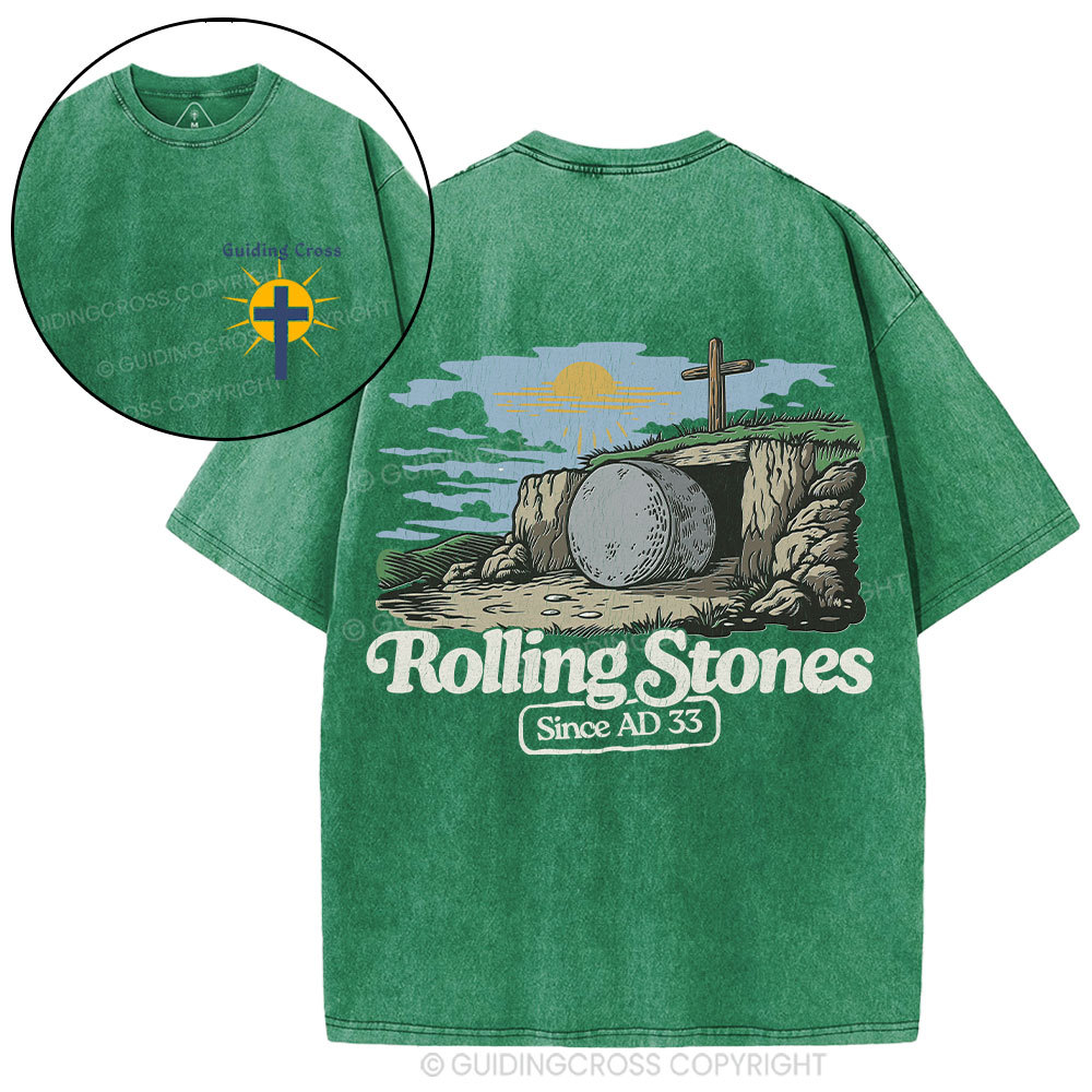 Rolling Stone Since AD 33 Christian Washed T-Shirt