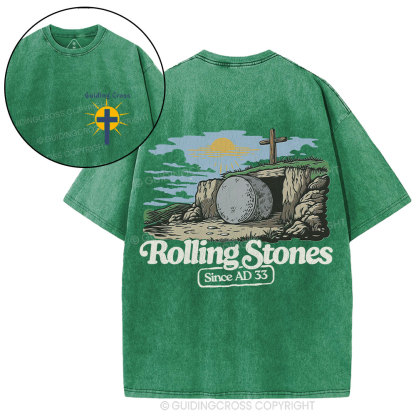 Rolling Stone Since AD 33 Christian Washed T-Shirt